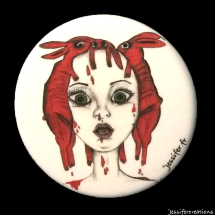 Badge illustré « Blood rabbits » – 45mm